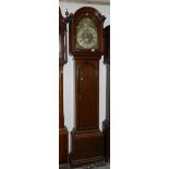 An early 18th Century oak longcase clock with brass dial by Jasper Taylor,