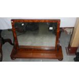 A Victorian mahogany toilet mirror