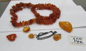 A small selection of amber