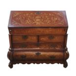 An 18th century 2 part Dutch Bamray bureau