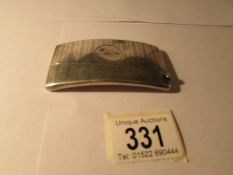 A silver card case, Birmingham 1922. 8 x 4.