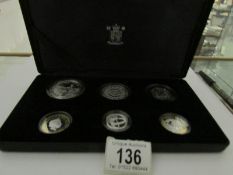 A cased family silver collection 2007 silver proof set