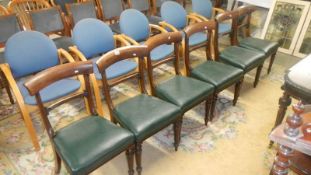 A set of 6 Victorian mahogany dining chairs