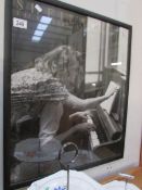 A framed and glazed poster, Sheila Rock, The Rehearsal,