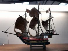 A model galleon