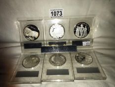 6 silver coins