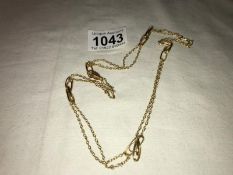A 9ct gold necklace (5gms)