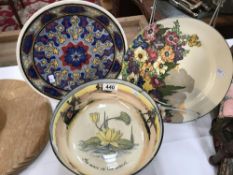 A Royal Doulton desert series bowl and 2 Royal Doulton plates