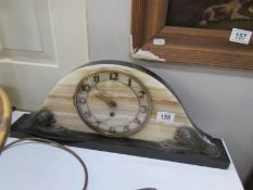 An art deco marble clock