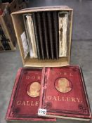 2 large volumes of etchings by Paul Gustaf Dore' together with 7 folders and files containing