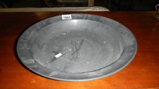 A large early pewter dish