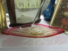 A large Studio glass bowl