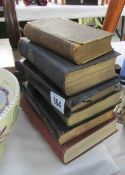 A quantity of bibles and hymn books