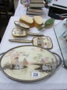 A quantity of dressing table items,