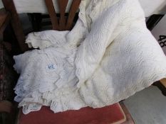 A vintage knitted blanket