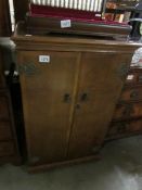 A 20th century mahogany 4 drawer cabinet, height 92cm,