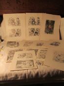 A rare collection of original prints and plate proof for Alice in Wonderland