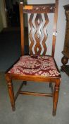An oak chair