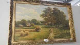 A 19th century oil on canvas signed C.