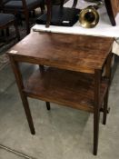 A mahogany occasional table