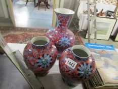 3 'Chung' vases
