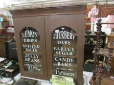 A shop confectionery display cabinet