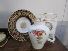 A Royal Albert Old Country Roses vase,