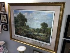 A framed and glazed print entitled 'September Morning' by Victor Elford,