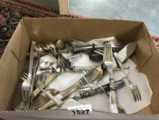 A large quantity of Danish silver cutlery