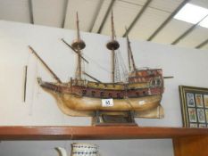 A model galleon