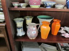 5 vases including Shelley and a jug