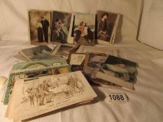 A large quantity of old postcards