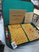 A cased Mahjong set