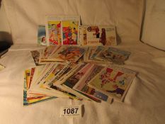 Approximately 100 Seaside humorous postcards