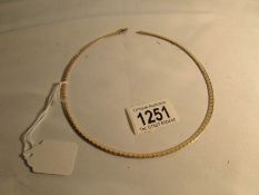 A 14k gold necklace,