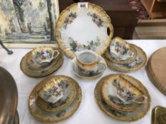 18 pieces of early 20th century china tea ware
