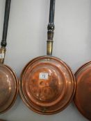 A copper warming pan