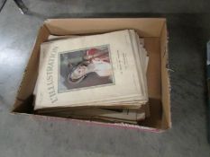 A quantity of early 20th century French magazines etc