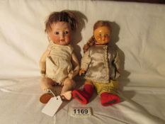 A 19th century German Revelo doll 22.