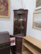 A corner cabinet