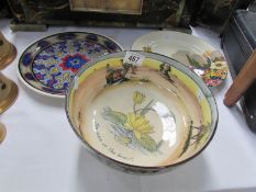 A Royal Doulton series ware dish and 2 Royal Doulton plates