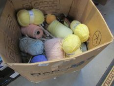 A box of knitting wool