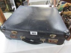 A small vintage suitcase