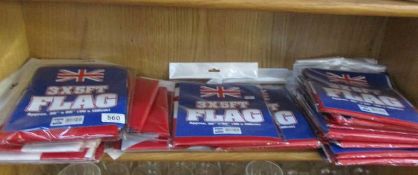 A large quantity of new flags,