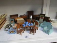 A quantity of doll house furniture