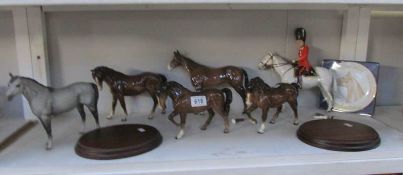 A quantity of horses,