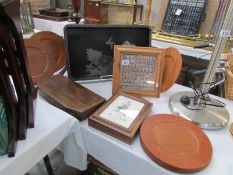 A mixed lot of wooden items