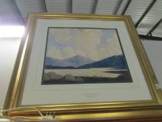 A mountain scene entitled 'In the West of Ireland',