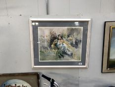 A framed and glazed signed print
