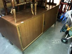 A teak sideboard